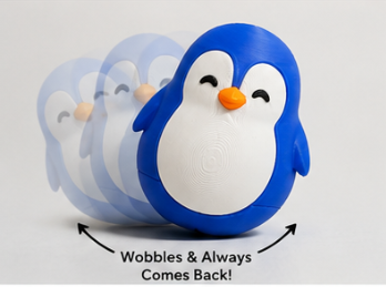 Roly Poly Penguin – Cute Wobble Desk Toy & Home Decor