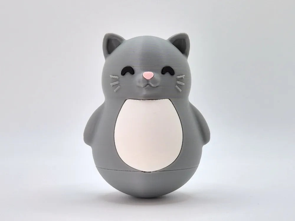 Wobbly Cat Roly Poly – Cute Wobble Desk Toy & Home Decor