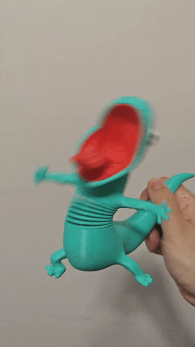 3D Printed Lizard TOM Spring Toy | Funny Fidget & Desk Toy | Cute Collectible | Gift for Kids & Adults