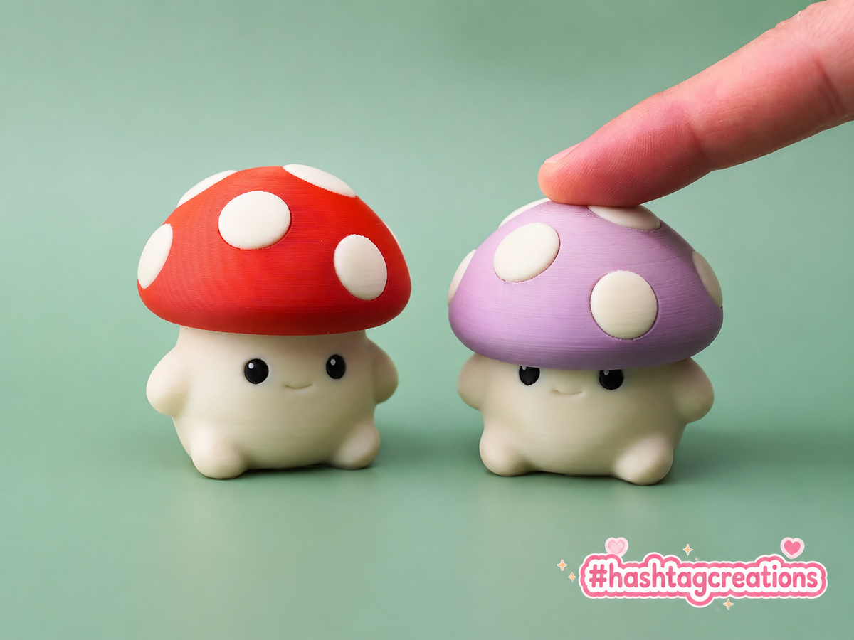 Cute Mushroom Fidget Toy – Kawaii Mushroom Clicker Stress Relief Toy for Kids & Adults