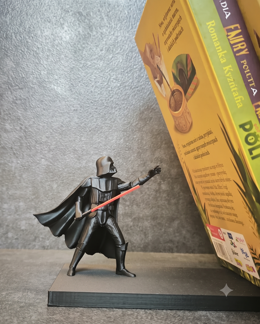 Darth Vader Force Push Leaning Bookend | Star Wars Sith Lord Bookshelf Decor & Optical Illusion Book Stand