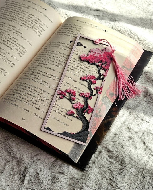 Japanese Sakura Bonsai Bookmark