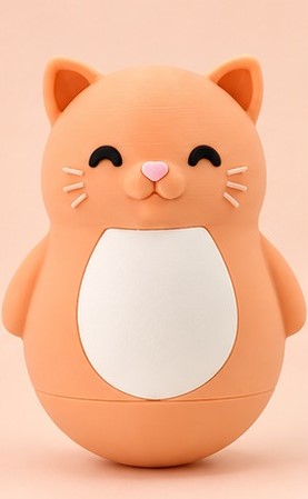 Wobbly Cat Roly Poly – Cute Wobble Desk Toy & Home Decor