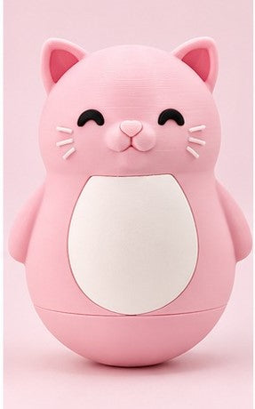 Wobbly Cat Roly Poly – Cute Wobble Desk Toy & Home Decor