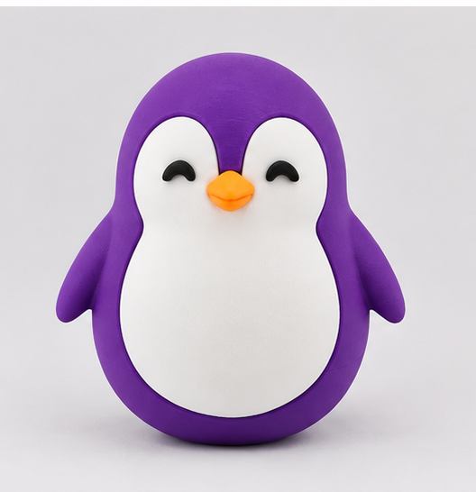 Roly Poly Penguin – Cute Wobble Desk Toy & Home Decor
