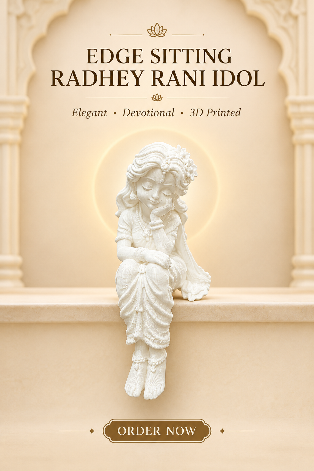 Edge Sitting Radhey Rani Idol